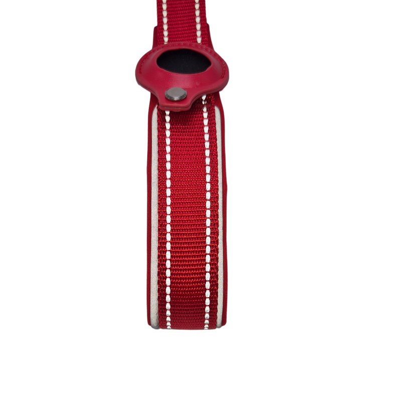 Collier avec support airtag pour animaux, collier de suivi avec airtag et bandes réfléchissantes – Image 5