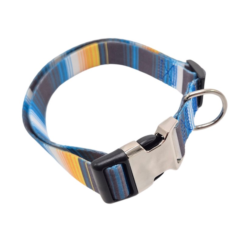 Collier fantaisie pour chien réglable en polyester avec boucle en métal – Image 3