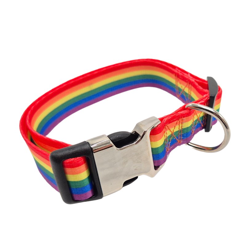 Collier fantaisie pour chien réglable en polyester avec boucle en métal – Image 2